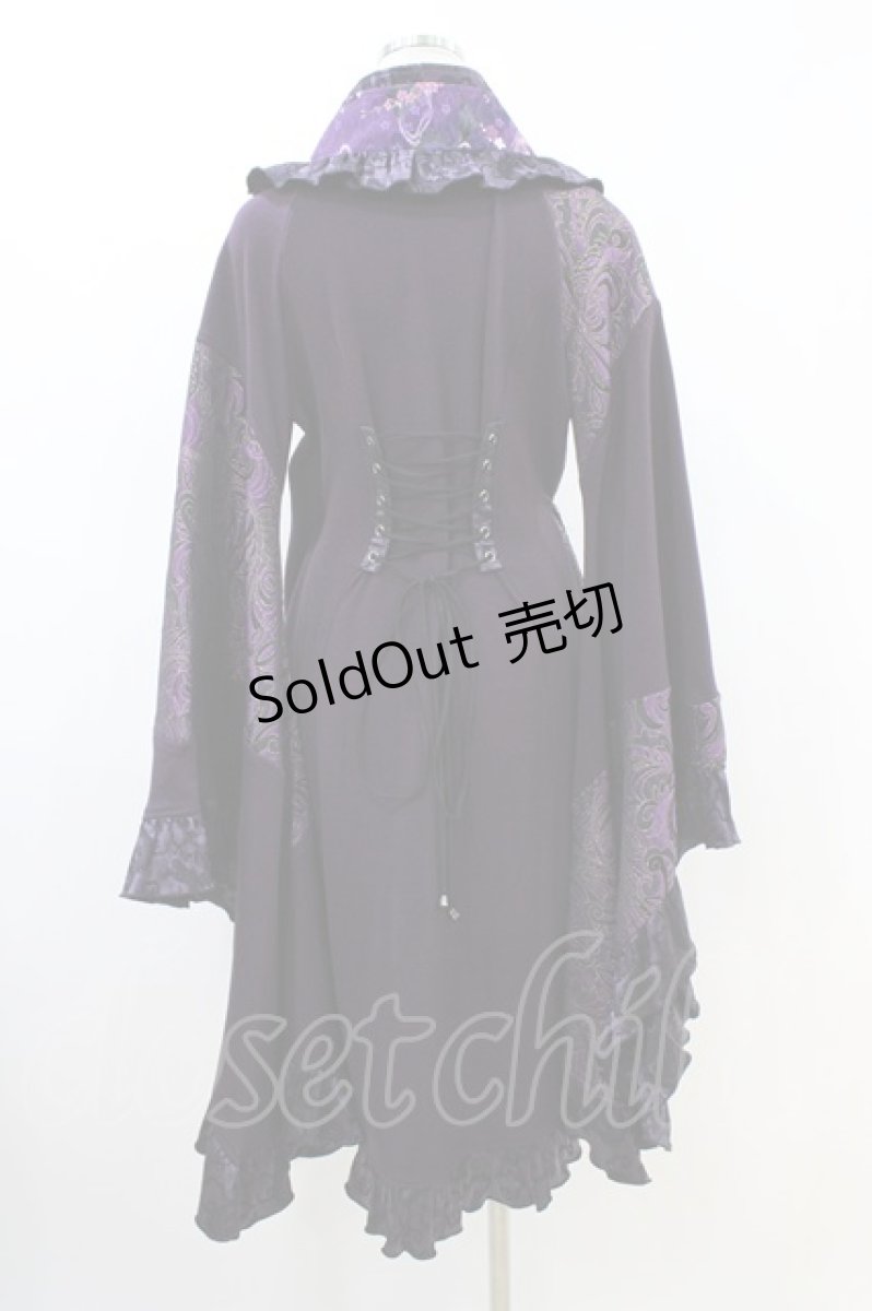 画像2: Qutie Frash / フリル着物カーディガン  紫 H-26-04-25-014-QU-TO-AK-ZH (2)