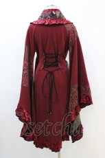 画像2: Qutie Frash / フリル着物カーディガン  赤 H-26-04-25-015-QU-TO-AK-ZH (2)