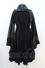 画像2: Qutie Frash / フリル着物カーディガン  黒 H-26-04-25-016-QU-TO-AK-ZH (2)