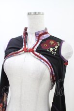 画像4: Ozz oneste / 和チャイナショートボレロ  黒 H-26-04-25-017-OO-TO-KB-ZH (4)