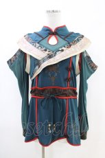 画像1: Ozz oneste / 和チャイナ2Wayカットソー  グリーン H-26-04-25-019-OO-TO-KB-ZH (1)