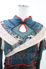 画像4: Ozz oneste / 和チャイナ2Wayカットソー  グリーン H-26-04-25-019-OO-TO-KB-ZH (4)