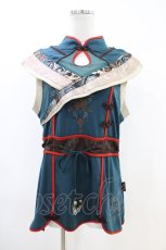 画像5: Ozz oneste / 和チャイナ2Wayカットソー  グリーン H-26-04-25-019-OO-TO-KB-ZH (5)