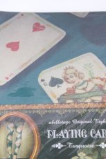 画像3: abilletage / PLAYING CARD Tights  ターコイズ H-26-04-25-002-GO-ZA-KB-ZH (3)