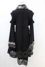 画像2: Qutie Frash / 肩あき着物カーディガン  黒 H-26-04-25-020-QU-TO-AK-ZH (2)