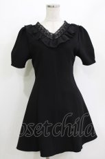 画像1: evelyn / フリルワンピース Free ブラック H-26-04-26-028-LO-OP-NS-ZH (1)