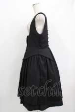 画像2: SUSIN（海外ロリータブランド） / Normandy ジャンパースカート XL ブラック H-26-04-26-002-EL-OP-NS-ZH (2)