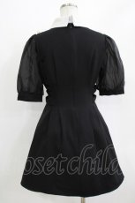 画像3: Rojita / シアーパフスリーブワンピース Free ブラック/ピンク H-26-04-26-029-LO-OP-NS-ZH (3)