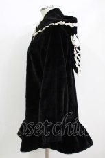 画像2: DearMyLove / /うさ耳レースアップリボンファーコート M ブラック H-26-04-26-030-EL-CO-NS-ZH (2)