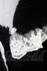 画像4: DearMyLove / /うさ耳レースアップリボンファーコート M ブラック H-26-04-26-030-EL-CO-NS-ZH (4)