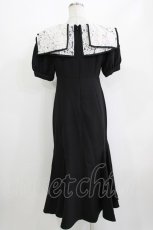 画像3: An MILLE / パネル襟マーメイドワンピース Free ブラック H-26-04-26-031-EL-OP-NS-ZH (3)