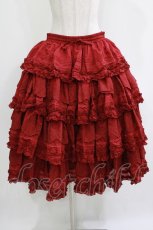 画像1: MEEKWIND（海外ロリータブランド） / スカートセット 2XL レッド H-26-04-26-003-PU-SK-NS-ZH (1)