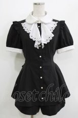 画像1: Secret Honey / ヒートカットラッフルセットアップ Free ブラック H-26-04-26-033-CA-OP-NS-ZH (1)