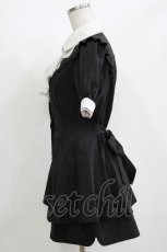 画像2: Secret Honey / ヒートカットラッフルセットアップ Free ブラック H-26-04-26-033-CA-OP-NS-ZH (2)