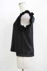 画像2: evelyn / バックリボントップス Free ブラック H-26-04-26-035-LO-TO-NS-ZH (2)