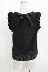 画像3: evelyn / バックリボントップス Free ブラック H-26-04-26-035-LO-TO-NS-ZH (3)