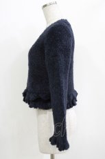 画像2: evelyn / フリルニットトップス Free ネイビー H-26-04-26-036-LO-TO-NS-ZH (2)