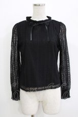 画像1: evelyn / レースリボントップス Free ブラック H-26-04-26-037-LO-TO-NS-ZH (1)