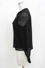 画像2: evelyn / レースリボントップス Free ブラック H-26-04-26-037-LO-TO-NS-ZH (2)