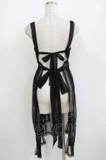 画像3: Medee（海外ロリータブランド） / ドットチュールエプロン L ブラック H-26-04-26-043-PU-OP-NS-ZH (3)