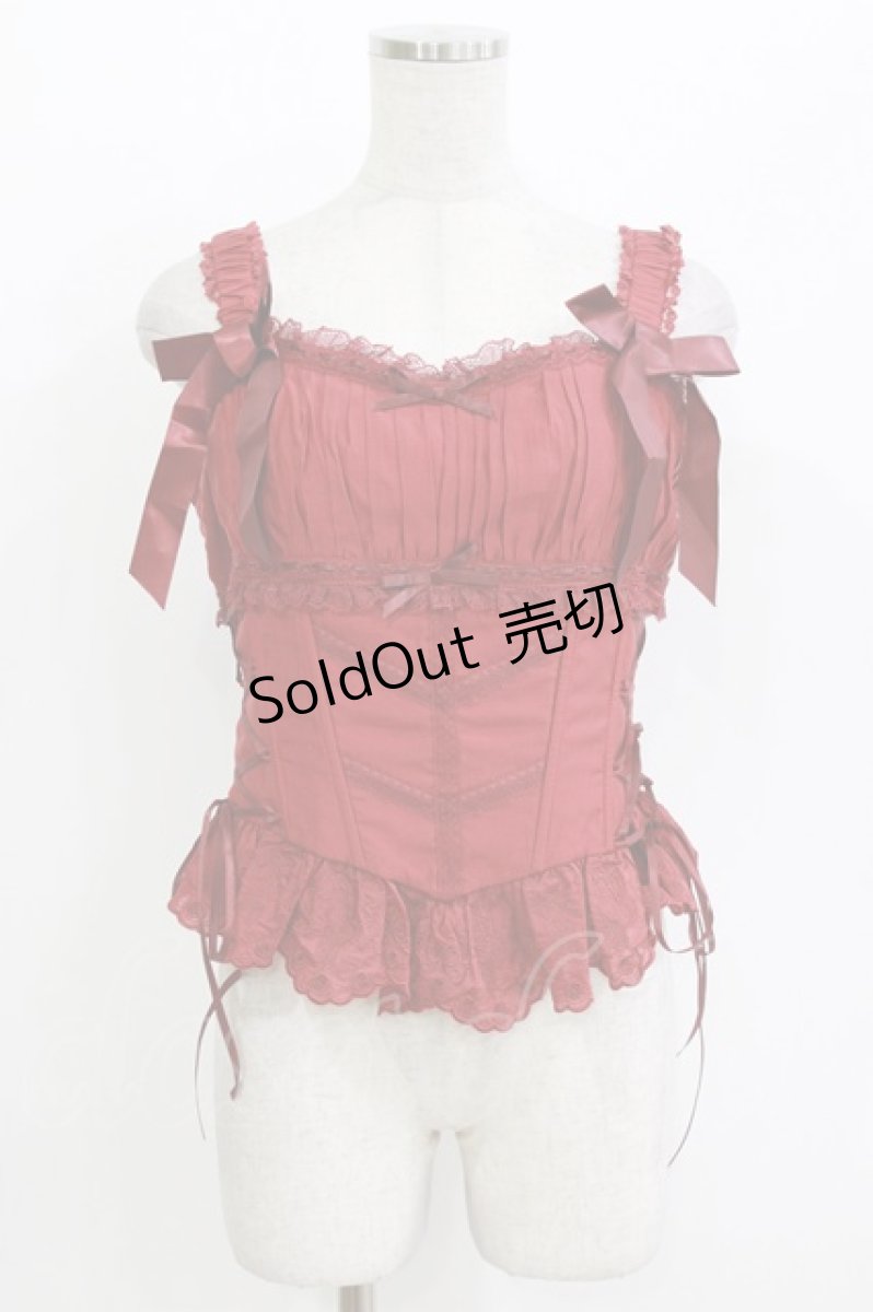 画像1: MEEKWIND（海外ロリータブランド） / ビスチェセット XXL レッド H-26-04-26-047-PU-TO-NS-ZH (1)