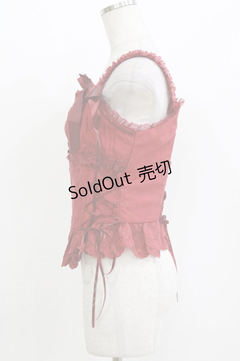 画像2: MEEKWIND（海外ロリータブランド） / ビスチェセット XXL レッド H-26-04-26-047-PU-TO-NS-ZH (2)