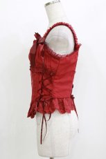 画像2: MEEKWIND（海外ロリータブランド） / ビスチェセット XXL レッド H-26-04-26-047-PU-TO-NS-ZH (2)