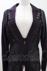 画像4: Ozz Croce / レースアップZIPジャケット  紫 H-26-04-26-1028-OO-JA-KB-ZH (4)