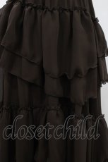 画像4: Sheglit / "Empress"ロングフリルスカート M 茶 H-26-04-26-1030-EL-SK-KB-ZH (4)