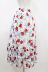 画像2: Jane Marple / A day in jouyフリルトリミングスカート  Blue×Silver grey H-26-04-26-1006-JM-SK-KB-ZH (2)