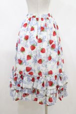 画像3: Jane Marple / A day in jouyフリルトリミングスカート  Blue×Silver grey H-26-04-26-1006-JM-SK-KB-ZH (3)