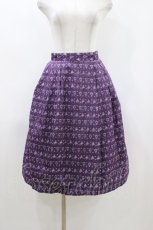 画像1: Jane Marple Dans Le Salon / グリッタージャガードスカート M パープル H-26-04-26-1009-JM-SK-KB-ZH (1)