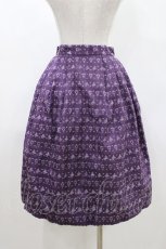 画像2: Jane Marple Dans Le Salon / グリッタージャガードスカート M パープル H-26-04-26-1009-JM-SK-KB-ZH (2)