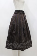 画像2: Jane Marple / Regimental stripe skirt  ブラウン H-26-04-26-1010-JM-SK-KB-ZH (2)