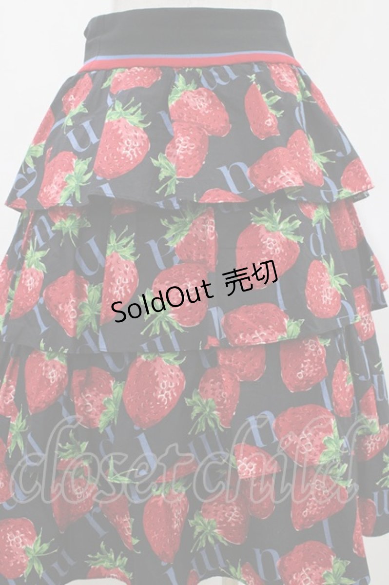 画像3: Jane Marple / Strawberry Meets Logoダンドールスカート  ブラック H-26-04-26-1011-JM-SK-KB-ZH (3)