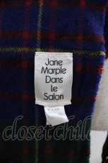 画像3: Jane Marple Dans Le Salon / ビッグタータンストールマント  ネイビー×グリーン H-26-04-26-1002-JM-JA-KB-ZH (3)