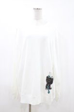 画像1: NieR Clothing / プリントSWEAT  2XL 白/シエル H-26-04-26-1017-PU-TO-KB-ZH (1)