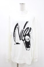 画像1: NieR Clothing / プリントSWEAT  2XL 白 H-26-04-26-1018-PU-TO-KB-ZH (1)