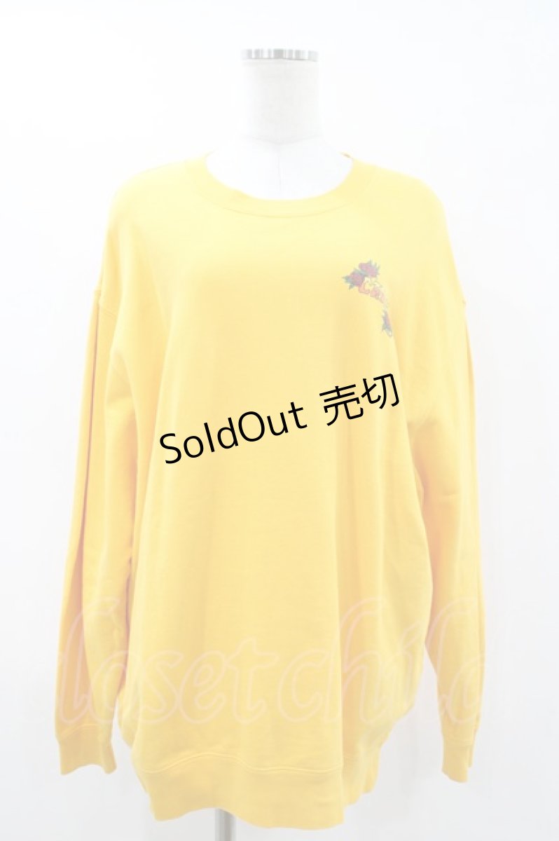 画像1: Candy Stripper / TIE DYE DEAD BEAR SWEAT 2 GOLD YELLOW H-26-04-26-1020-PU-TO-KB-ZH (1)