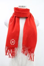 画像1: MILK / Mマフラー  レッド H-26-04-26-1003-ML-ZA-KB-ZH (1)