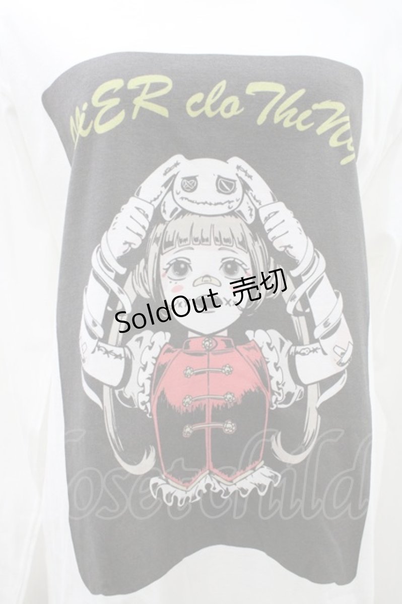 画像3: NieR Clothing / COTTON LONG CUTSEW  白/チャイナガール＆NieRちゃん H-26-04-26-1021-PU-TO-KB-ZH (3)