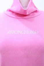 画像3: AVENCHUMU / Studs logo high neck tops  PINK(濃ピンク) H-26-04-26-1023-LO-TO-KB-ZH (3)