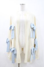 画像1: Candy Stripper / RIBBON KNIT CARDIGAN  アイボリー H-26-04-26-1024-PU-TO-KB-ZH (1)