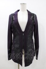 画像1: Ozz Croce / レースアップZIPジャケット  紫 H-26-04-26-1028-OO-JA-KB-ZH (1)