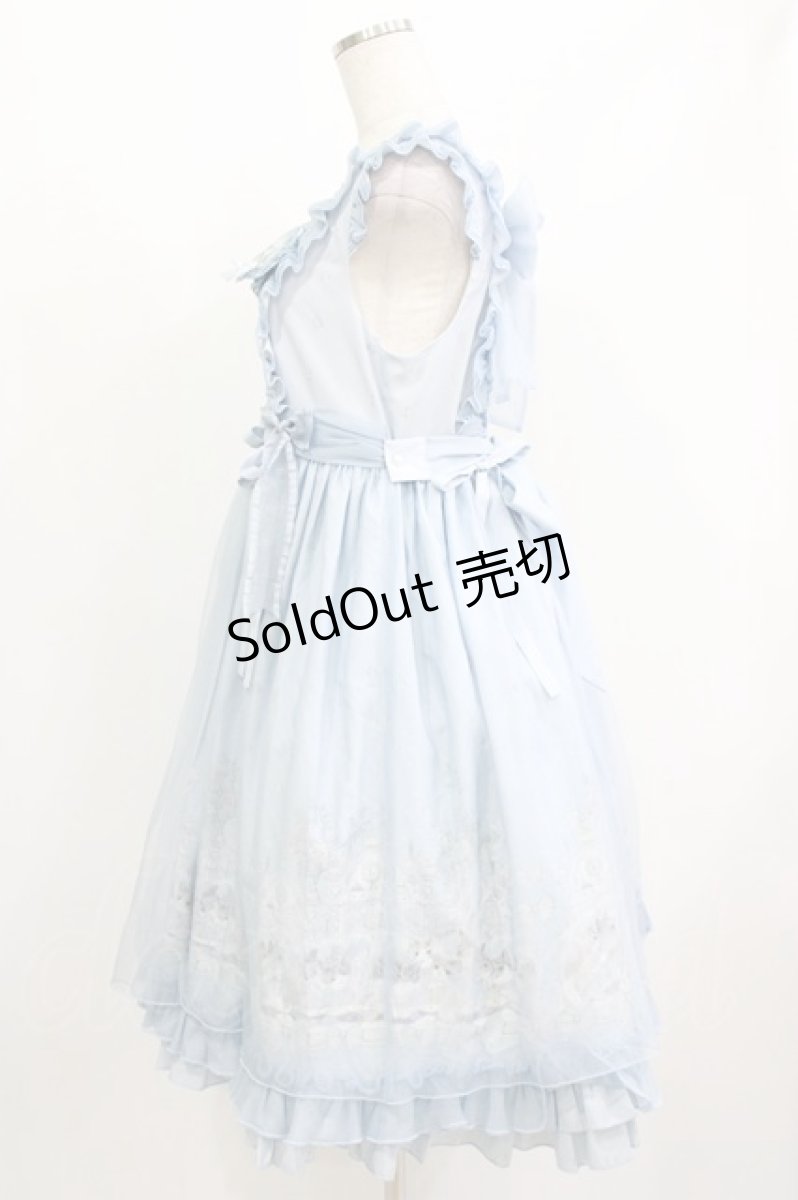 画像2: PickPink（海外ロリータブランド） / ジャンパースカートセット XXL サックス H-26-04-26-001-PU-OP-NS-ZH (2)