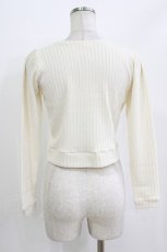 画像3: evelyn / パールボタンカーディガン Free オフ H-26-04-26-050-LO-TO-NS-ZH (3)