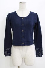 画像1: evelyn / パールボタンカーディガン Free ネイビ‐ H-26-04-26-051-LO-TO-NS-ZH (1)