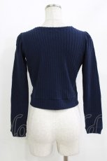 画像3: evelyn / パールボタンカーディガン Free ネイビ‐ H-26-04-26-051-LO-TO-NS-ZH (3)