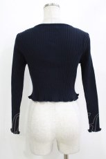 画像3: evelyn / パールボタンカーディガン Free ネイビ‐ H-26-04-26-054-LO-TO-NS-ZH (3)
