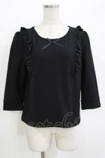 画像1: evelyn / フリルトップス Free ブラック H-26-04-26-055-LO-TO-NS-ZH (1)